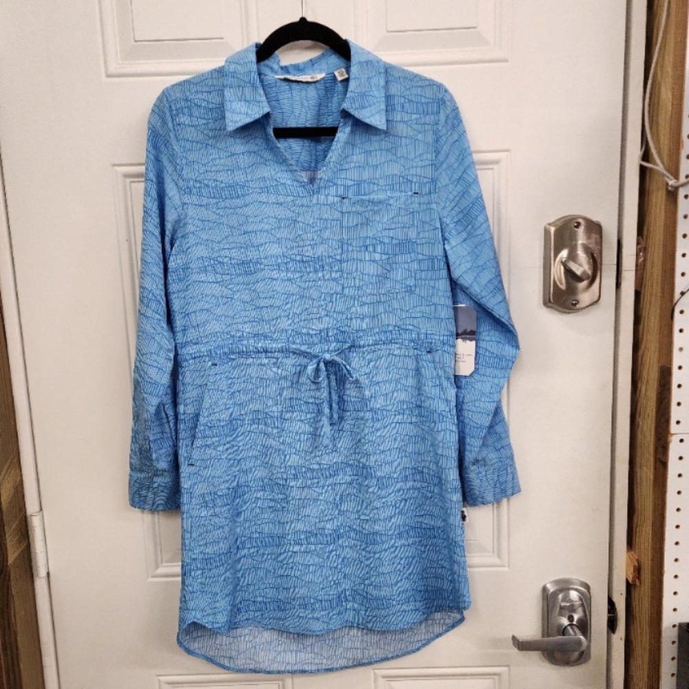 New Shore To Summit Utility Dress w/Sun Protection - Blue - Size Small